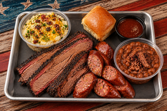 2 Meat Plate (With Brisket).