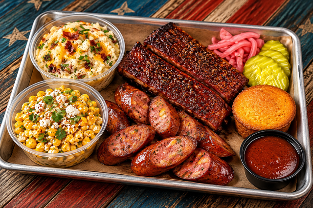 2 Meat Plate (No Brisket).